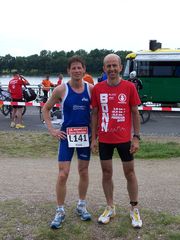Klaus und ich nach dem Wettkampf