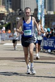 Wolfgang beim Sydney-Marathon